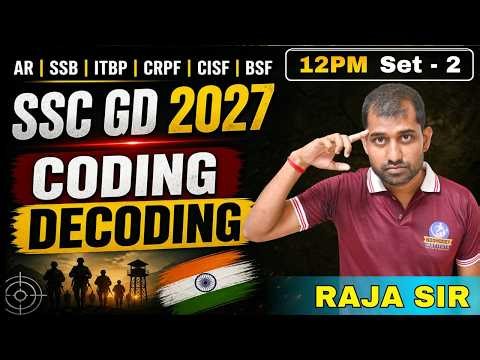 Coding-Decoding New Set 02 II SSC GD 2026 II Traget SSC GD & Tradesman 2027