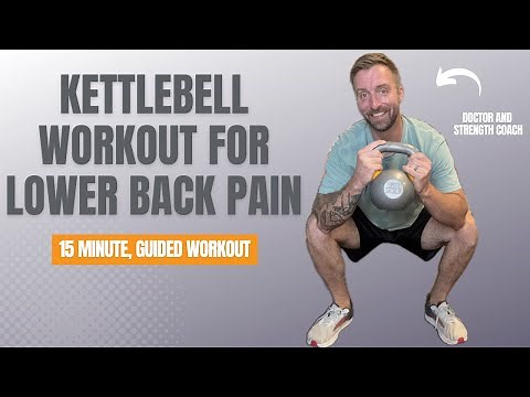 15 Minute Kettlebell Workout For Lower Back Pain (SAFE and EFFECTIVE!)
