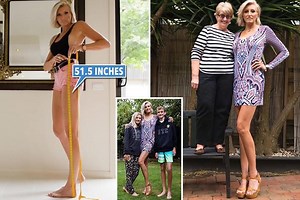 Meet the mum-of-two with the 'longest legs in the world'