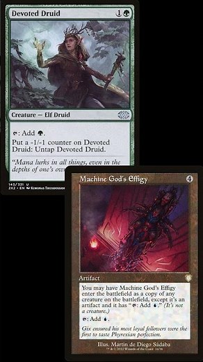 Devoted Druid & Machine Gods Effigy Combo Explained #mtg #magicthegathering #cedh