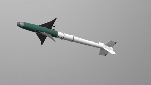 Aim-9L Sidewinder - Download Free 3D model by Mustafa Garip (@MustafaGarip)