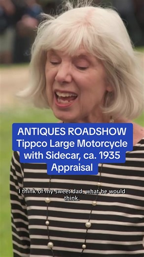Didn’t think I’d be crying over a toy motorcycle tonight #antiquesroadshow #toymotorcycle #motorcycle #tippco #antiques