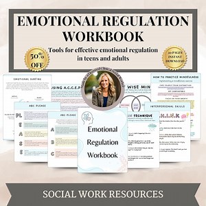 Emotional Regulation Toolkit for Teens and Adults, Mindfulness, Self-care, Anxiety Relief, Self-regulation, Therapy Worksheets, PTSD,DBT,CBT - Etsy
