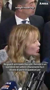 Meloni:''Non sarei a mio agio se leader religiosi facessero ciò che dicono i leader politici''ansa