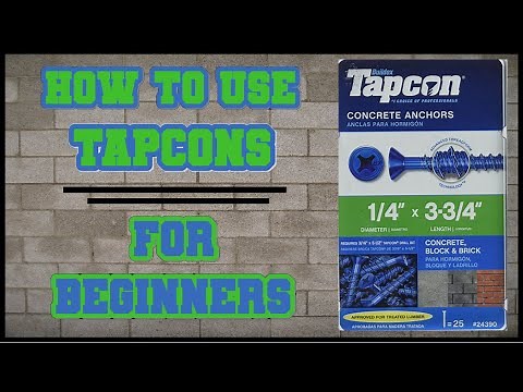 How To Use a Tapcon / Concrete anchor / Concrete screw | Everything You Need to Know