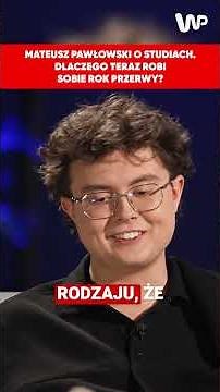 Co STUDIUJE Mateusz Pawłowski czyli Kacperek z "Rodzinki.pl"? 👀
