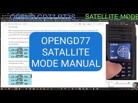 OPENGD77 - LEARNING SATELLITE OPERATION