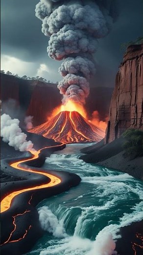 Volcano Eruption in Grand Canyon National Park