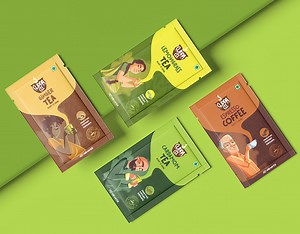 Coffee & Tea Sachet packaging - Sonu Kadam