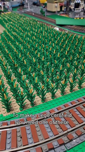 How to make a Lego corn field #lego #howto #corn #cornfield | Bevins Bricks