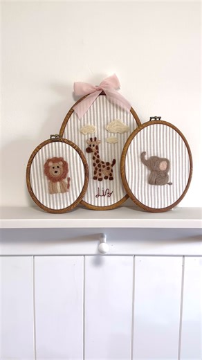Unique Needle Felted Nursery Wall Art for Your Home