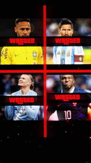 Neymar, Messi, Haaland, Mbappe WASTED ❌ CR7 Supreme 🐐 #football #edit #ronaldo #messi #neymar