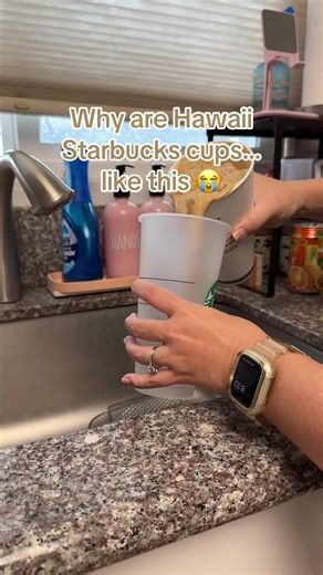 Hawaii Starbucks cups… why are we like this 😭 Had to transfer immediately 🤍 Anyone else or just me?