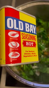 Cooking spring greens 🥬 #oldbayseasoning | AD Boyz
