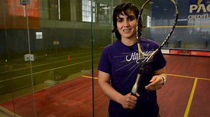Female squash player fights for freedom