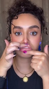 831K views · 5.2K reactions | Fake a lip job with glue!! #nouhailaait__ #hack #tips #makeup | الآنسه | Facebook