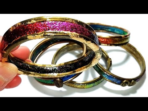 Polymer clay bangle! Easy tutorial