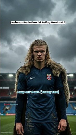 Haaland Haircut Evolution 😮‍🔥⚽💈