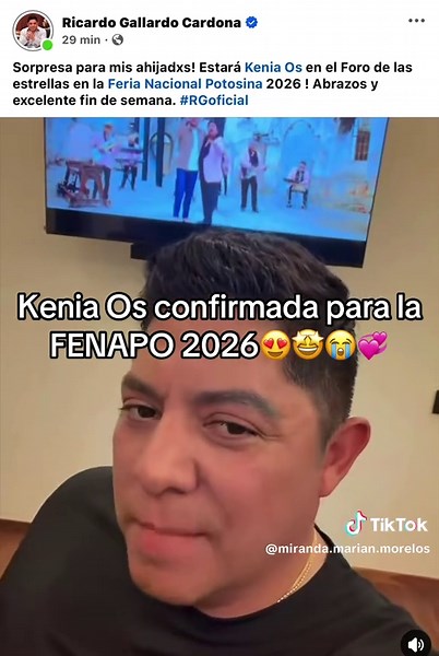 Kenia Os en FENAPO 2026: ¡Emoción Incontrolable!