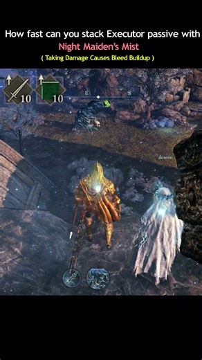 How Fast you can Stack Executor Passive with " Night Maiden's Mist " #eldenringnightreign