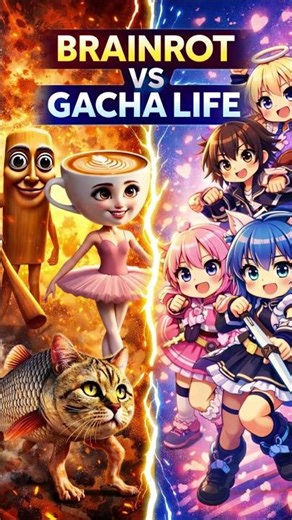 BRAINROT VS GACHA LIFE 😱🔥 THIS GOT CRAZY… | Roblox vs Gacha #Shorts #YouTubeShorts