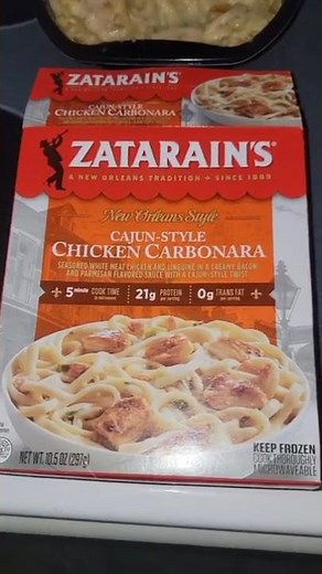 Let's try zatarains cajun style chicken carbonara. #shorts