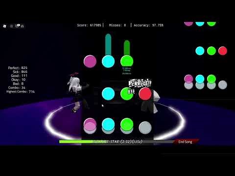 10.06 Basically FNF Remix - Nuclear-star 1.15x 16 Miss 97.77% Clear [Roblox]
