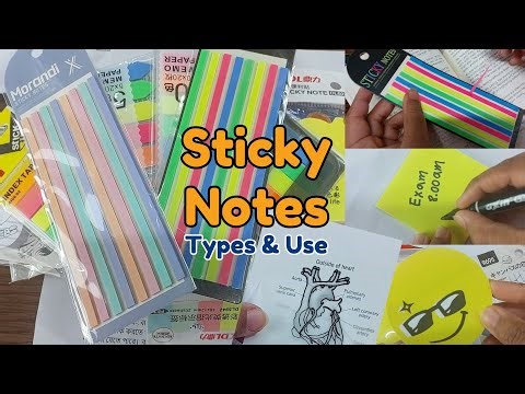 Using Sticky notes daily | Sticky notes, tabs, transparent #stickynotes #backtoschool