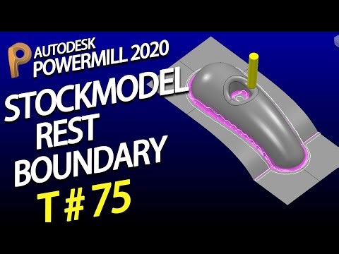 Powermill stock model rest boundary – Powermill tutorial – Powermill 2020 tutorial