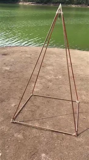 Crystal-infused Resin Copper Nubian Pyramid Connector Kit (12mm ID) | Healing Energy Meditation Frame - Etsy