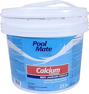 Pool Mate 25-Pounds Premium Calcium Hardness Increaser for Pools, 100% Calcium Chloride, Made in USA