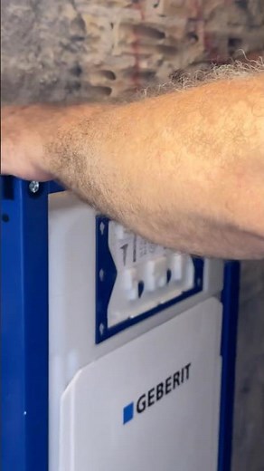 Installing toilet flush #geberit