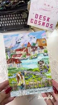 ASMR Scenery Sticker Art #stickerart #asmrart #scrapbooking #journaling #sceneryart