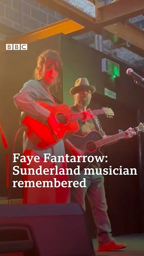As tributes pour in for musician Faye Fantarrow, we look back at her performing live with Dave Stewart 🎸 #fayefantarrow #sunderland #musicians #livemusic #singersongwriter | BBC North East
