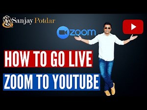 How To Live Stream Zoom Meeting On Youtube | Step By Step Process In Hindi | Sanjay Potdar
