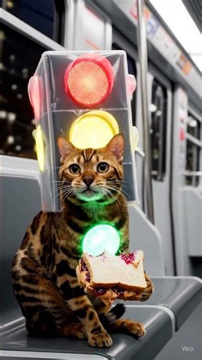 Subway Cat is on a PB&J mission! 🚦 Don't bother him, he's busy.
