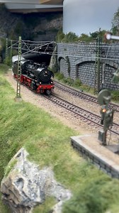 2K views · 1K reactions | BR38 on the mainline. #modeltrains #modelrailroad #modelrailway #modelrail #modellbahn #modelleisenbahn #modelismoferroviario #modelljärnväg #modelltåg #modelismo #ferromodelismo #railroad #railway #rail #pocketrail #züge #trains #h0 #h0scale #scalemodel #scale #187scale #1zu87 #miniature #diorama #modellbau #modelbuilding #märklin #märklinh0 #dampflok | Martin Dijkstra | Facebook