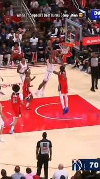 Amen Thompson's best dunks compilation😂 #nba #basketball