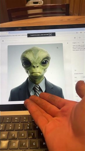 Using AI to turn myself into an alien...