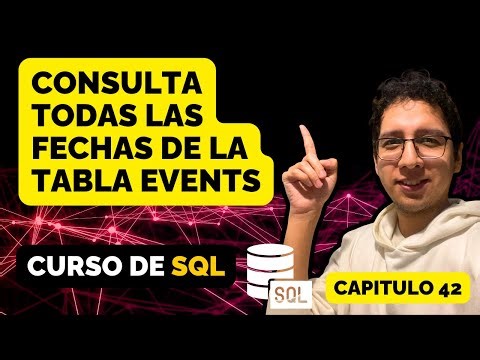 Query all dates from the events table in BigQuery | SQL BigQuery Course #42