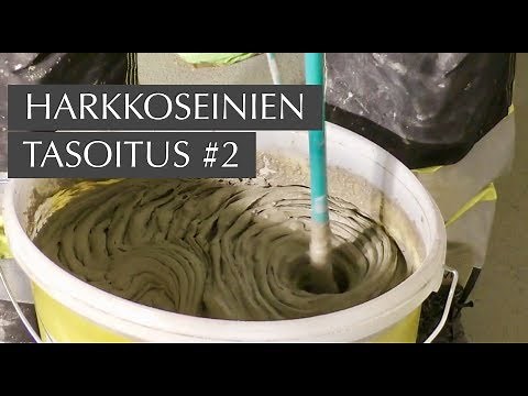 Harkkoseinän tasoitus #2: tarvikkeet ja tasoituslaastin valmistus ‪@KRANTTUTANTTU‬