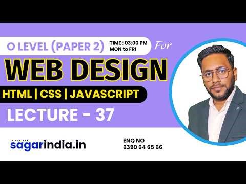 Web designing(JavaScript Class) Lec -37 | Basic to Advance| Complete Course for O level Student |