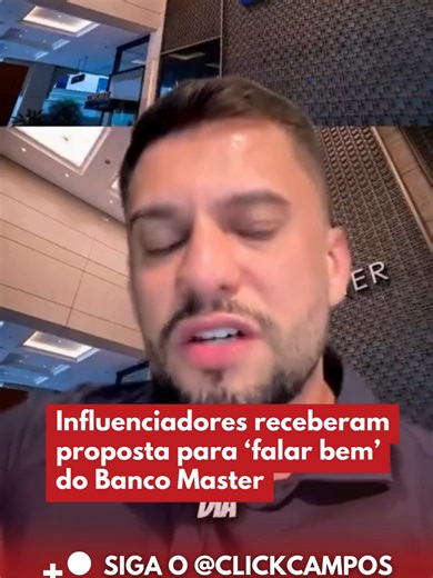 O vereador Rony Gabriel, do PL de Erechim, no Rio Grande do Sul, postou um vídeo em seu perfil no Instagram em que diz ter sido procurado por uma empresa para, segundo ele, gravar conteúdos em que deveria defender o Banco Master e difamar o Banco Central, que decretou a liquidação da instituição de Daniel Vorcaro no fim do ano passado. Rony conta no vídeo que, no dia 20 de dezembro de 2025, uma empresa entrou em contato com seu assessor dizendo que fazia