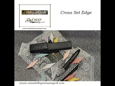 set penne cross edge - total black