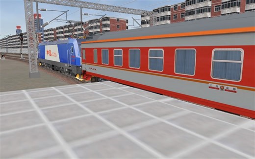 【MSTS/OR】沈山线 HXD3C牵引K339次 进山海关站