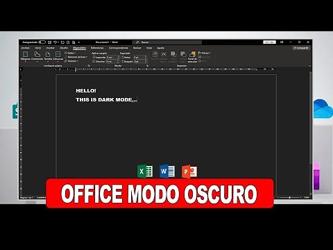 How to Activate Dark Mode in Office Programs | Word, Excel, PowerPoint ✅