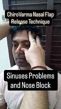 Sinus Pressure, Sneezing & Nose Block? Try This Nasal Release Technique #sinus