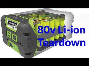 80v battery teardown review Greenworks Kobalt Snapper