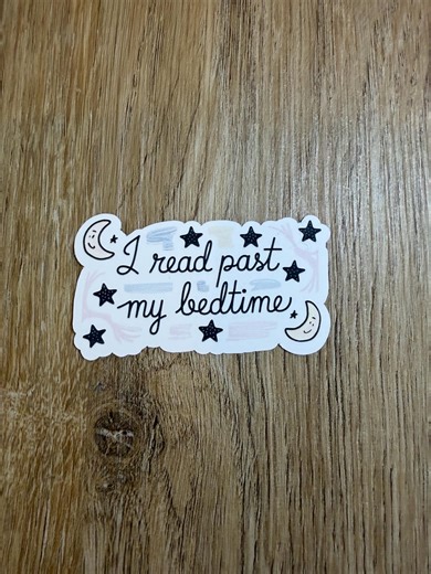 I Read Past My Bedtime Sticker - Etsy