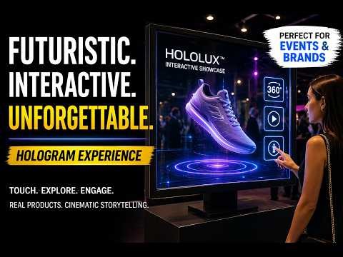 This Transparent Touch Screen Will Blow Your Event Away (Hologram Display LA)